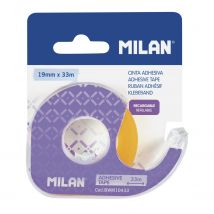 Blister Distributeur Ruban Adhésif (jaune Transparent) 19 Mm X 33 M - Milan