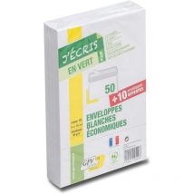 Enveloppes - Blanche - C6 - 114x162mm - Auto Adhésive - Paquet De 60 - Gpv - GPM