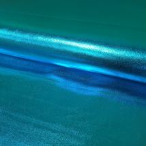 Tissu Lamé Brillant Bleu Turquoise - Au Mètre - Craftine
