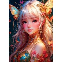 Puzzle 300 Pièces - La Fille Aux Papillons - Bluebird Puzzle