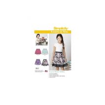Patron Simplicity 8106 Jupe Enfant Taille N°fr 8.5-16.5