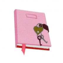 Ecusson Brodé Journal Intime, Écusson Avec Cadenas Et Clés, Motif Thermocollant Made In France - Saperlipopette by Léna