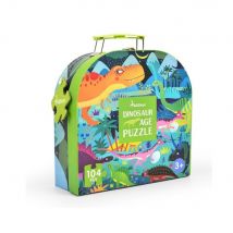 Ma Valise Puzzle Dinosaures 104 Pcs - Mideer