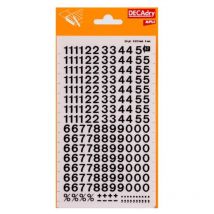 Chiffres Transfert Noir 8mm - Apli