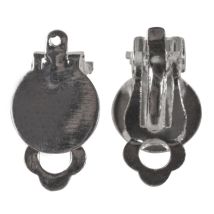 Boucle D'Oreille Avec Oeillet, 12mm Ø, Platine, 2 Pces - Rayher