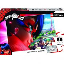 Puzzle Miraculous Ladybug 60 Pièces - Nathan