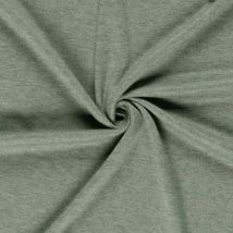 Tissu Jersey Viscose Vert Chiné - Craftine