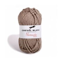 Pelote De Coton À Tricoter Nomade Mix - Cheval Blanc 022 Marron