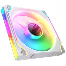 Ventilateur Gaming - Cougar Gaming - Sc140argb - Blanc - 140 Mm - Effet Miroir Infini - Pwm Silencieux, Argb Personnalisable