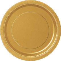 8 Assiettes Or - Annikids