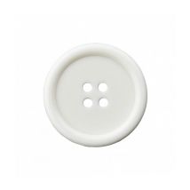 Boutons Rebord 4 Trous 15mm X 4 - Prym Blanc