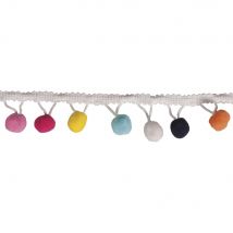 Galon De Pompons, Colore, 3cm, 2m - Rayher