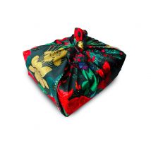 Carédeau Papier Cadeau Réutilisable (size M) 55x55cm Satin 100% Cotton Luxe Collection