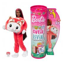 Poupée Barbie Cutie Reveal Chaton Panda 10 Surprises - Costume Peluche Animal - Mattel - Hrk23 - Barbie