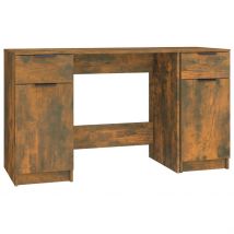 Bureau Table Poste De Travail Meuble D'Ordinateur Informatique Étude Avec Armoire Latérale