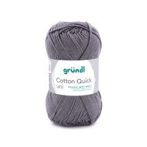Fil À Tricoter Cotton Quick Uni - Gründl - Ppsc - Certifié Oeko-tex 110 Gris