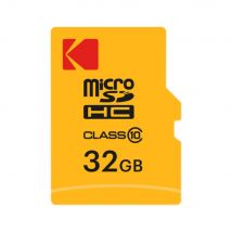 Kodak Carte Mémoire Micro Sdhc 32 Go Avec Adaptateur – Stockage Haute Vitesse, Fiable Et Polyvalent Pour Smartphones, Caméras, Tablettes Et Autres 