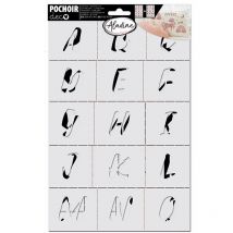 2 Pochoirs De Décoration - Alphabet - Aladine
