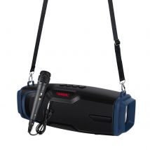 Enceinte Bluetooth Portable 5.0 Avec Micro Pour Karaoké Extérieur Puissance 10w Autonomie 4h Bleu Yonis - Yonis
