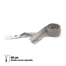 Fermeture Éclair Z68 - Séparable 6mm Double Curseur - 60 Cm - Eclair Prym