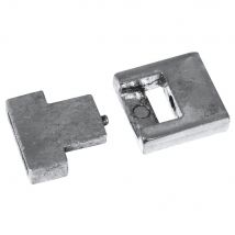 Fermoir Magnétique Pour Bracelet Argenté 15 Mm - Rayher