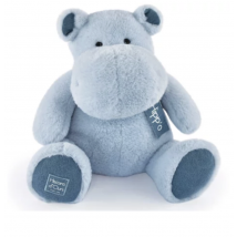 Hippo Peluche - Bleu Jean 40 Cm - Histoire D'Ours