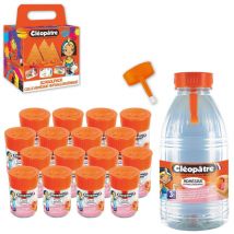 Colle - Transparente - P'Tit Pot - Cléopâtre Adhésive - Schoolpack - 16 Petits Pots + Recharge - Cléopatre