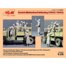 Soviet Motorised Infantry 1944-45 (4 X Figures) - ICM