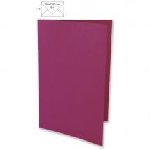 Carte B6, Hd, Uni, Fsc Mix Credit, Red Magma, 232x168mm, 220g / M², 5 Pces - Rayher