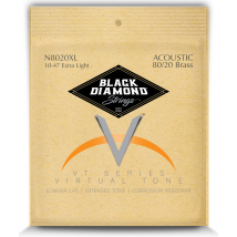 Black Diamond Natural Brass 80/20 - 10/47 - Cordes Pour Acoustique/folk