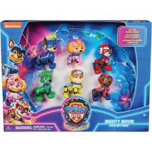 Coffret 6 Figurines Pat Patrouille Mighty Movie : Marcus Chase Stella Ruben Zuma Rocky - Spin Master 20142148 - Spin Master