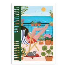 Affiche 50x70 Cm - Summer Ease - Maja Tomljanovic - Wall Editions