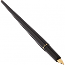 Stylo Plume - Corps Noir - Une Cartouche Inclus - Platinum - Platinium