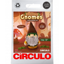 Kit Amigurumi Círculo – Gnome Élément “terre” : Un Kit Débutant Complet Marron - Circulo