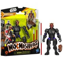 Mixmashers Dark Maul, Figurine 12 Cm Personnalisable A Mélanger Et Combiner Avec Accessoires, Star Wars, Des 4 Ans - Hasbro
