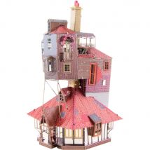 Metalearth: Harry Potter / The Burrow Coloré 7.37x4.8x10cm, Maquette 3d En Métal Avec 2 Feuilles Colorées, Sur Carte 12x17cm, 14+ - Metal Earth
