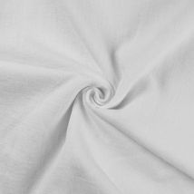 Tissu 100% Lin Uni Blanc - Au Mètre - Craftine