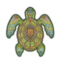 La Tortue Verte - Puzzle En Bois - Boite En Carton - Creatifwood