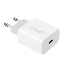Chargeur Secteur Usb Type C Power Delivery 20w Charge Rapide Linq Blanc