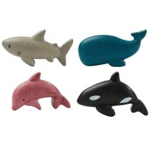 Figurines - 4 Animaux De La Mer - Plan Toys