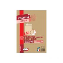 Enveloppes - Kraft - C4 - 229x324mm - A Soufflets - Auto Adhésive - Lot De 50 - Gpv - GPM