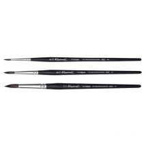 3 Pinceaux Ronds Softaqua Raphaël N°4 N°8 N°14 Petit-gris Série 845