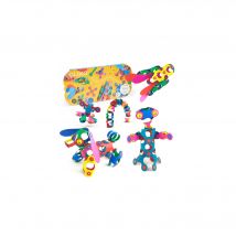 Rainbow Pack Clixo - Jeu De Construction Magnétique, Flexible, Durable Et Imaginatif – 42 Pièces – Dès 4 Ans - CLIXO