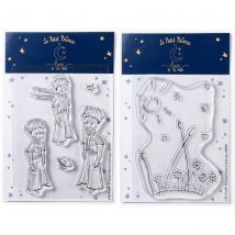 6 Tampons Transparents Le Petit Prince Paysages - Love in the moon