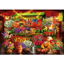 Puzzle 1000 Pièces - Flower Market Stall - Bluebird Puzzle