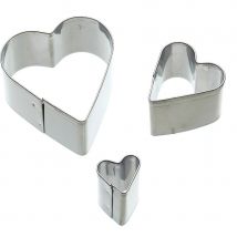 3 Mini Emporte-pièces Coeur Tailles Assorties - Kitchen Craft