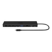 Port Connect Station D'Accueil Double Écrans 4k Usb-c 100w Pour 11 Périphériques Noire - Port Designs