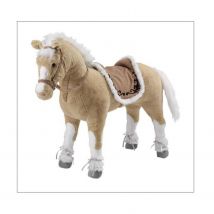 Cheval Peluche À Monter, Beige Et Blanc. Charge Env. 100 Kg - Happy People