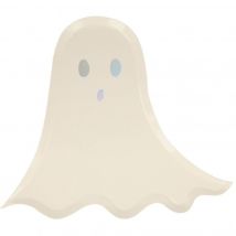 8 Assiettes Fantôme Halloween Iridescent - Meri Meri