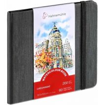 Carnet Aquarelle - Watercolour Book - 200g/m² - 30 Feuilles Grain Fin - 19,5x19,5cm - Hahnemühle